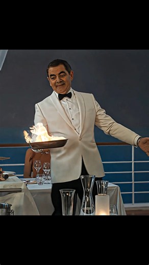 Mr. Bean as a Waiter! 🦞🔥 Funniest Waiter Ever #mr.bean #shorts #usa #ComedyShorts#RowanAtkinson#POV