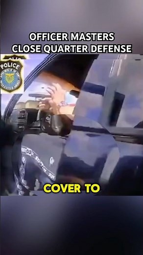 Police Officer Masters Close-Quarter Defense: Move, Reload, and Survive #shorts