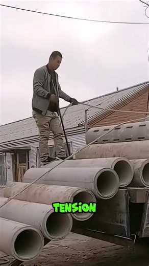 7.7K views · 13 reactions | A clever unloading technique — using gravity and controlled tension to move heavy concrete pipes safely. #engineering #construction #smartsolution #fblifestyle | Taylor’s on Toft | Facebook