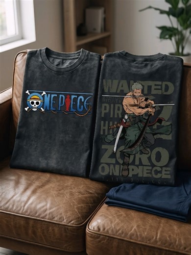 One Piece Anime Character Roronoa Zoro Printed Acid Wash Shirt 🙌🏻 #tshirt #printedshirt #roronoazoro #outfits #guyontrend