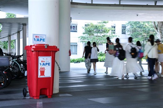 Vape bins placed in Singapore’s six autonomous universities to encourage voluntary disposal