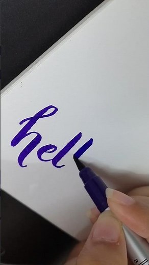 Calligraphy word , hello #calligraphypractice #calligraphy #calligrphylearning #hello #art #words