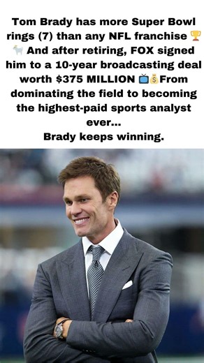 From winning the most rings to making the most money... Brady Keeps winning.