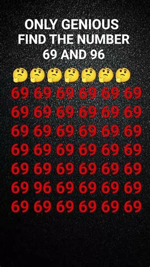 FIND THE NUMBER 69AND 96