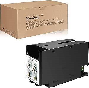 Aomya T6716 T6715 Ink Maintenance Box Compatible with Workforce Pro WF-4720 WF-4830 WF-4730 WF-4740 WF-3820 WF-4820 ET-8700 WF-4734 WF-C5790 WF-M5799 WF-C5710 EC-4020 Printer