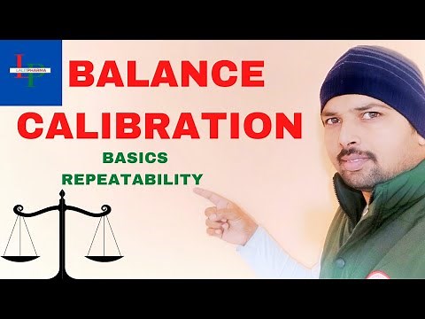 How to calibrate the weighing balance/Balance calibration/Repeatability
