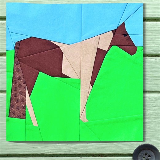Paint Horse Quilt Block Pattern, Foundation Paper Piecing (PDF Download) - Etsy