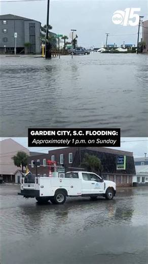 Flooding in Garden City, S.C.
