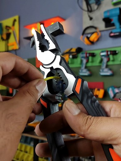 A Plier that can work as a hammer and a wire stripper too 😎 @HUBSTOOL