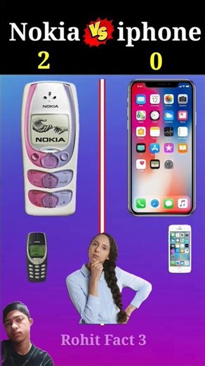 Nokia Vs iphone❓#shorts​