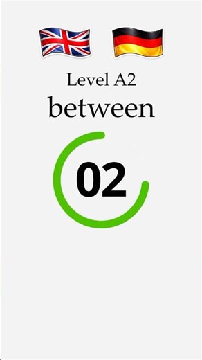 English → German #48 | between | A2