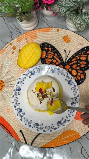 Creamy Mango Pudding 🥭 Melt-in-Mouth Summer Dessert😍 #mango #pudding #summerdessert