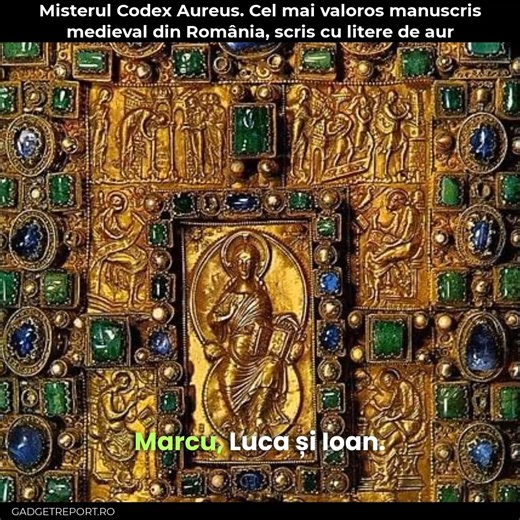 Codex Aureus este un manuscris scris în jurul anului 810 din porunca împăratului Carol cel Mare. Textul manuscrisului are 238 foi și Tetraevanghelul (adică evangheliile lui Matei, Marcu, Luca și Ioan din Noul Testament). | Gadgetreport.ro
