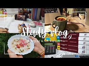 CA foundation study vlog 🔥|| Study📚 with me || productive study vlog| A day in a CA Aspirant life