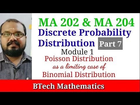 Poisson Distribution as a limiting case of Binomial Distribution | Module 1 (Part 7) | S4 Maths