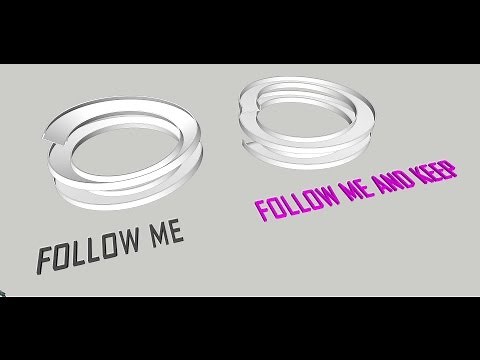 Tutorial Sketchup - Make a Ramp by using "Follow Me and Keep" (Plugin)