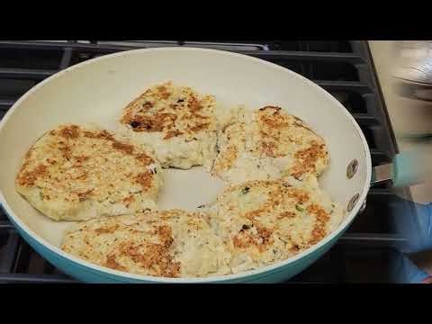 Making fish patties!