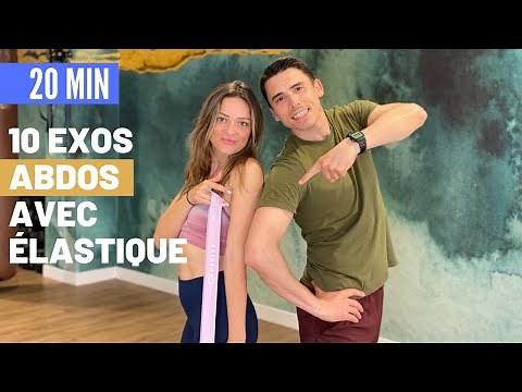 10 EXERCICES ABDOS AVEC ÉLASTIQUE ! | Fitness féminin | Matthieu Verneret
