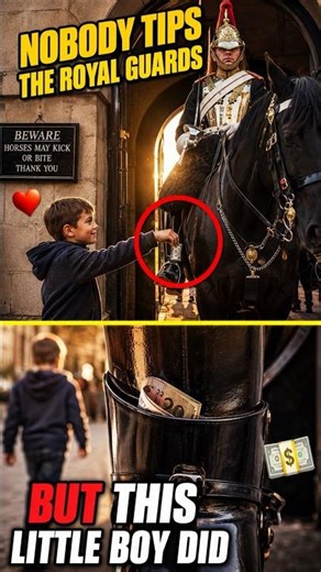 Nobody Tips Royal Guards… But This Boy Did ❤️