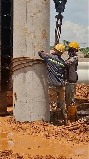 Piling Work Shackle Driving pile removal process