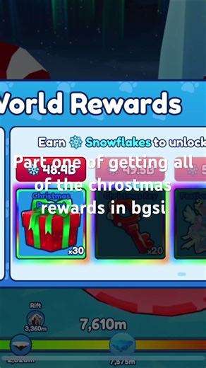 Part 1 of getting all Christmas rewards in BGSI