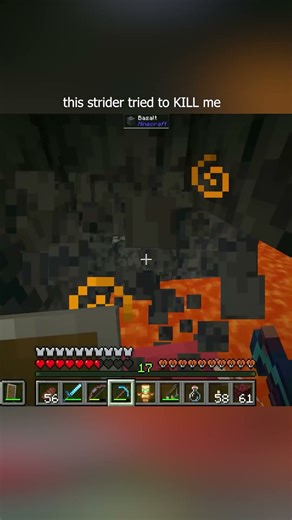 I don't know how to ride a strider HELP | #minecraft