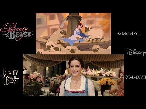 "Belle"- Beauty and the Beast 1991/2017 Side-by-Side Comparison