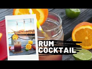 How to make delicious rum cocktail