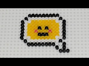 How to Make a Perler Beads Speech Bubble Smiley | Beaded Emoji Crafting Idea