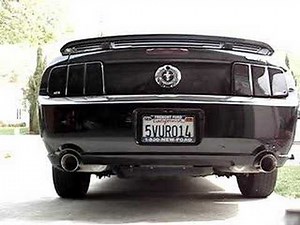 2006 black mustang v6 custom true dual exhaust flowmasters