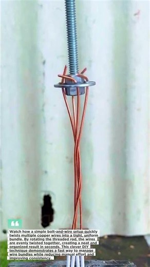 ⚡ This Simple Wire Twisting Tool Saves Time and Effort! #Shorts