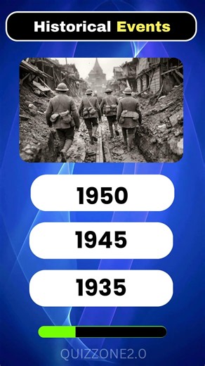 In Which Year Did World War II End? 🌍 | History Quiz #Shorts