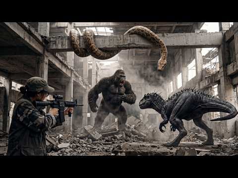 KING KONG vs DINOSAUR & PYTHON: ULTIMATE BATTLE FOR HUMANITY! | Dinosaur Titans