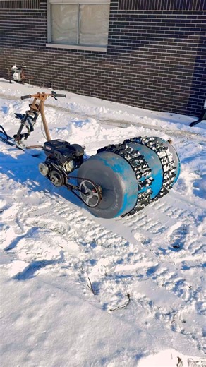My Diy Snow Machine #shorts #diy #snowmachine #smallengine #project