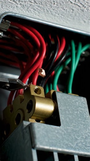 WARNING: Scary Close-Up of an Electrical Fire 01 #shorts