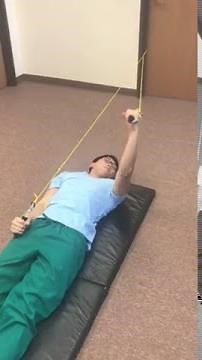 Supine Assisted Shoulder Flexion/Extension with Cervical Rotation