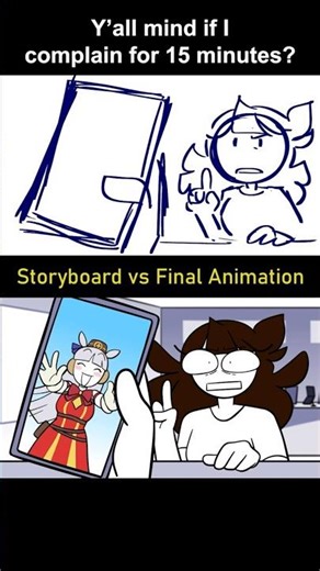 Storyboard vs Animation: me complaining for 15 mins (shot 14)