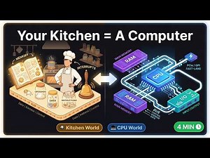 Your Kitchen Is a Computer | Von Neumann, Buses & Interrupts Explained with a Kitchen Analogy