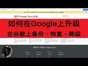 如何升级 - Google Cloud Platform。 恢复和备份网站 - Google。 如何在 Google 上使用快照。