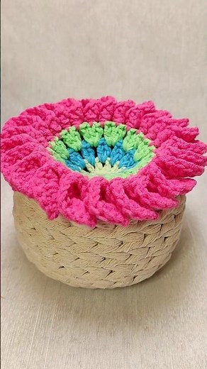 Уют в каждом стежке! Салфетка под стакан крючком #crochetforbeginners #салфетка #подставкаподстакан