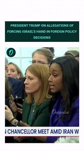 President Trump addresses questions on US.–Israel strategic alignment