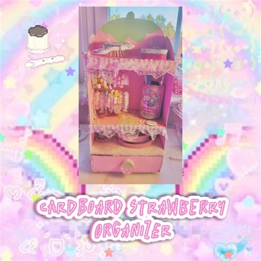 Cutecore craft ideas pt 2! d=(^o^)=b #cat #cutecore #craft #star #strawberry #kawaiicraft #anime