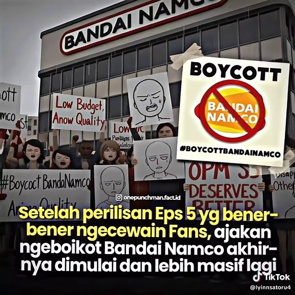 Boikot yang sukses butuh kekompakan yang terorganisir, dan fokus pada dampak finansial - karena Bandai Namco adalah perusahaan besar (penjualan tahunan >Rp 100 triliun). Berikut langkah-langkah ngeboikot Bandai Jamco: 1. Jangan tonton episode di platform resmi seperti Crunchyroll, Netflix, atau Bilibili (yang punya lisensi Bandai). Baca manga/webcomic asli sebagai gantinya. Efeknya: Streaming resmi sumbang royalti langsung ke Bandai; penurunan view bisa tekan rating dan perpanjangan season. 2. S