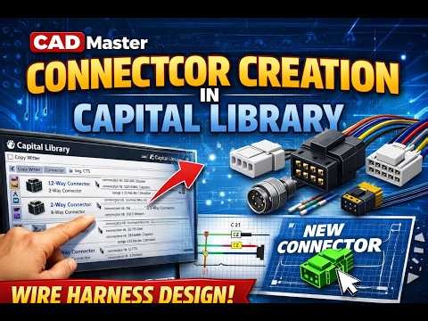 Capital xc symbol creation of electrical components for wire harness routing.