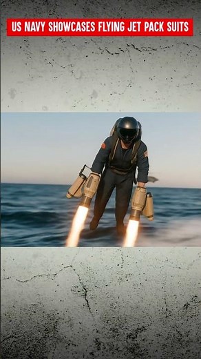 US Navy Tests Futuristic Flying Jet Pack Suits #militarytech #militaryshorts #military #usnavy