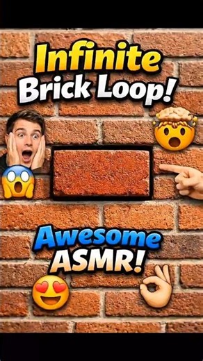 Infinite Brick Loop ASMR 😲 Mind Blowing Satisfaction! #ASMR #OddlySatisfying #Shorts
