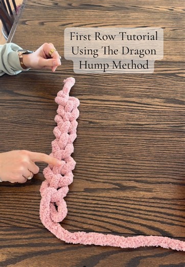 Chunky Knit Blanket Tutorial: Dragon Hump Method Part 3