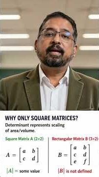 Why Can't a Rectangular Matrix Have a Determinant? 👀