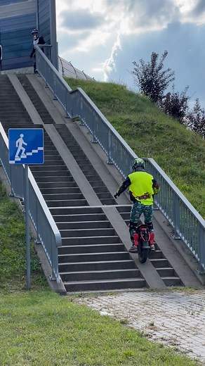13K views · 76 reactions | So that’s why those paths are there #euc #ewheel #monowheel #funny #incline #hillclimb #stairs #stair | Wrong Way | Facebook