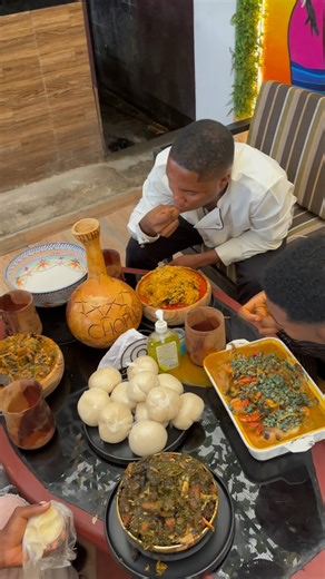 Chophouse|Portharcourt Seafood Restaurant on Instagram: "Call your squad, call chophouse and book a treat for yourselves😩🙌🏾 you deserve it🙌🏾 Squad: @mr.acknowledge @onlyvdo thank you for stopping by we are grateful 🙌🏾 Table: fisherman soup (rivers pride) Eguisi (two to tango) Ogbono soup (two to tango) Afang soup (two to tango) ##fishermansoup #portharcourt"